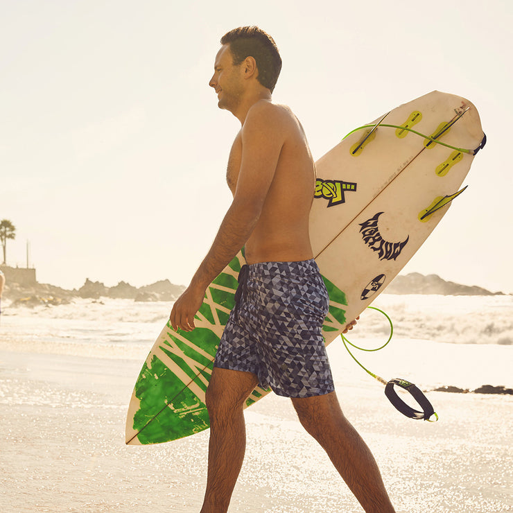 Surf Geometric Gray Sustainable 17" Boardshorts
